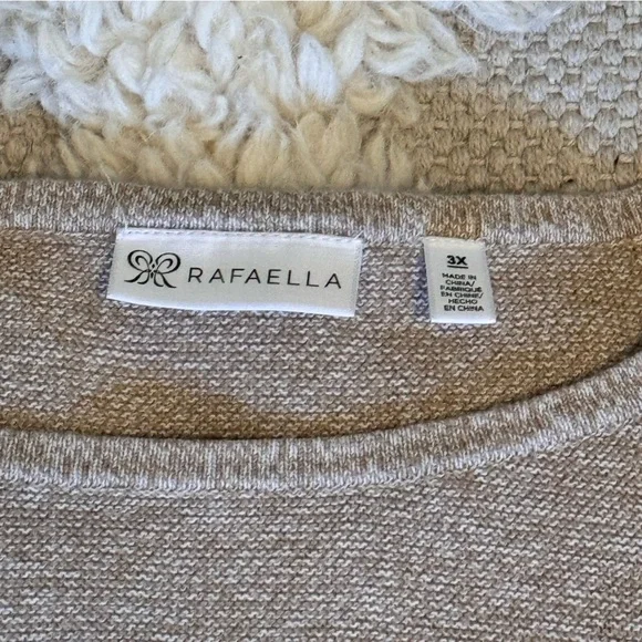 Rafaella Women's lightweight sweater button detailed sleeves size 3X - Picture 5 of 8